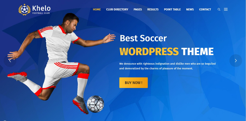 Illustration for article titled Khelo - Soccer & Football Club WordPress Theme